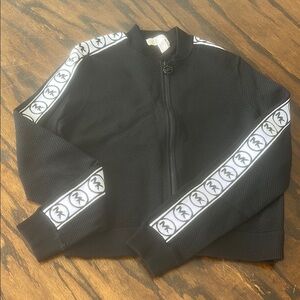 Michael Kors Black and White zip up jacket
